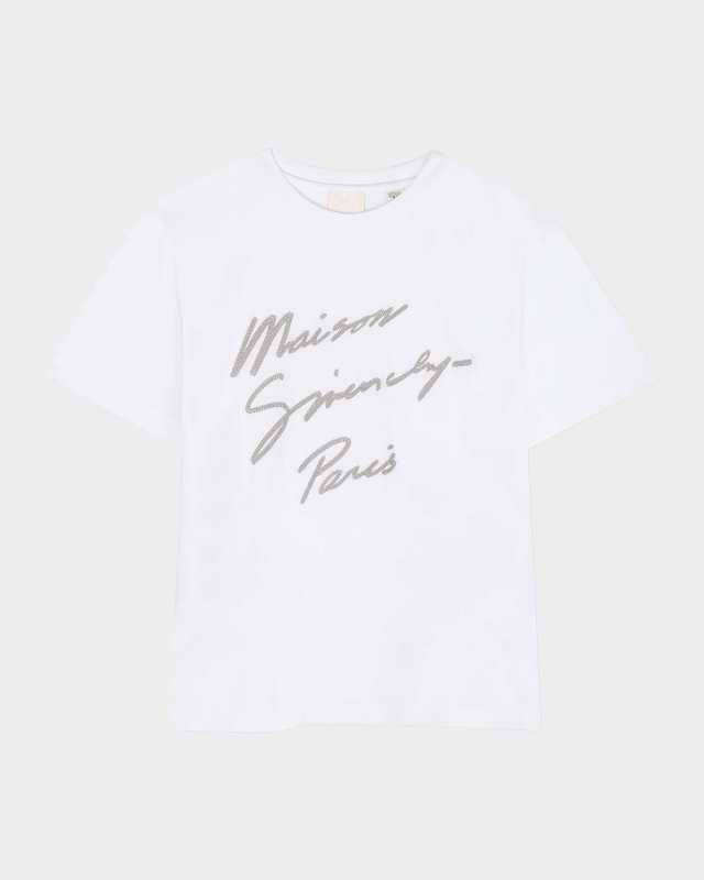 Boy's Short-Sleeve Script Logo T-Shirt, Size 8-14